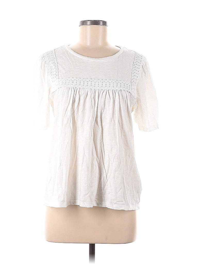 Gap 100% Cotton White Short Sleeve T-Shirt Size M - 55% off | thredUP