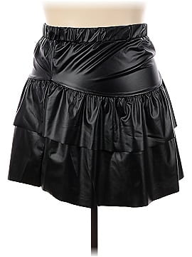 GeeGee Faux Leather Skirt (view 1)
