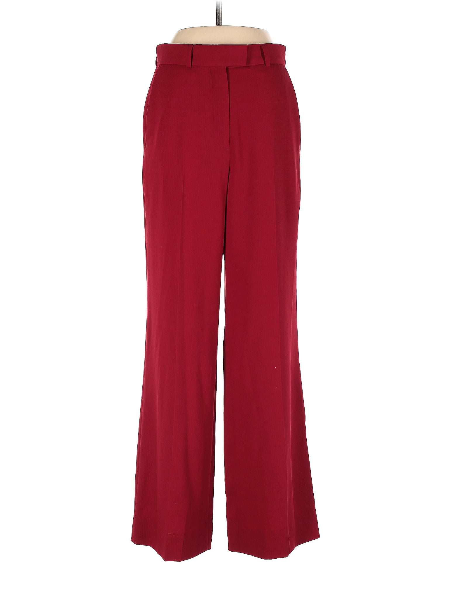 Solid Maroon Red Dress Pants Size 2 67 off thredUP