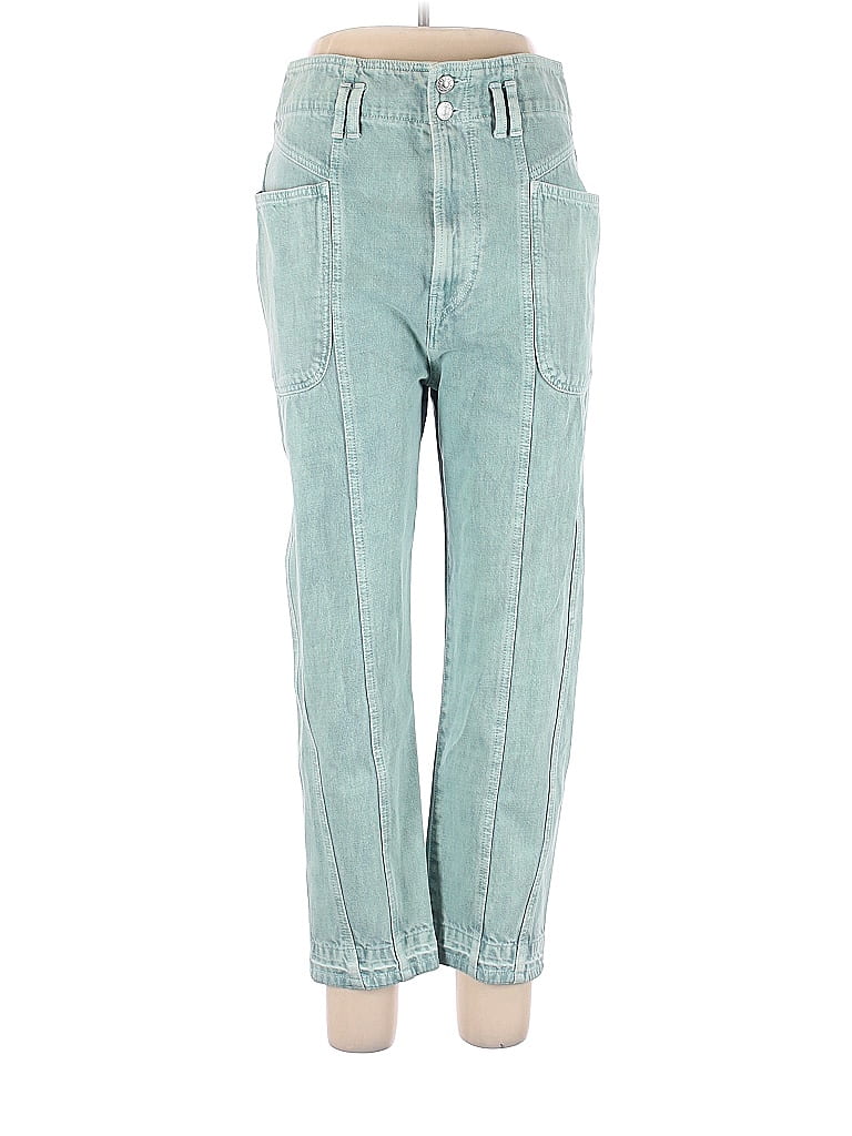 Étoile Isabel Marant 100% Cotton Solid Teal Jeans Size 42 (FR) - 66% ...