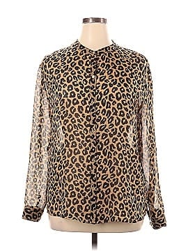 Juicy Couture Long Sleeve Silk Top (view 1)