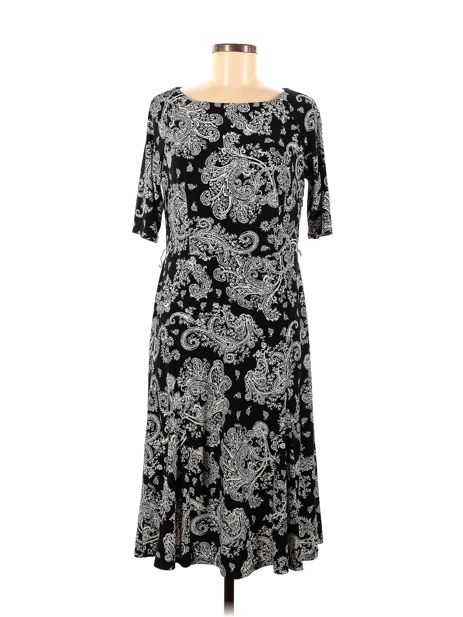 Jones New York Multi Color Black Casual Dress Size 8 - 76% off | thredUP