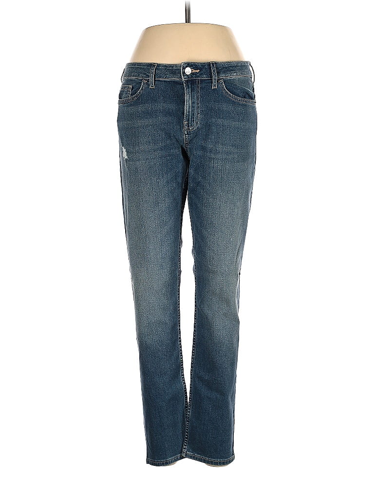 CALVIN KLEIN JEANS Solid Blue Jeans Size 10 - 67% off | thredUP