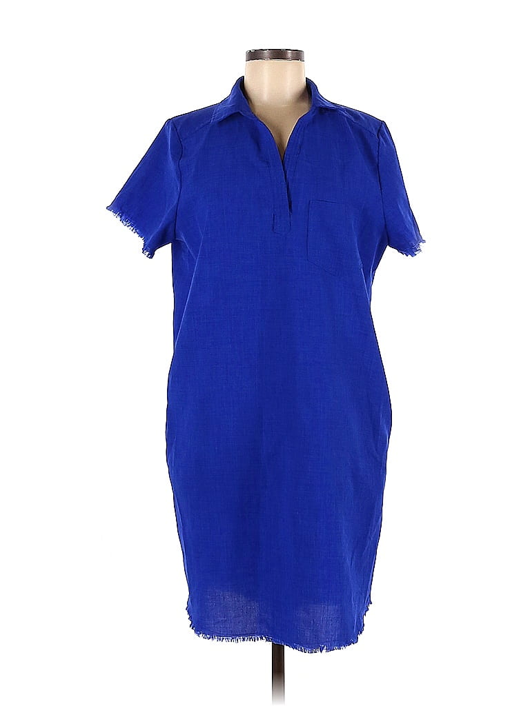 Umgee Solid Sapphire Blue Casual Dress Size M 66 off thredUP