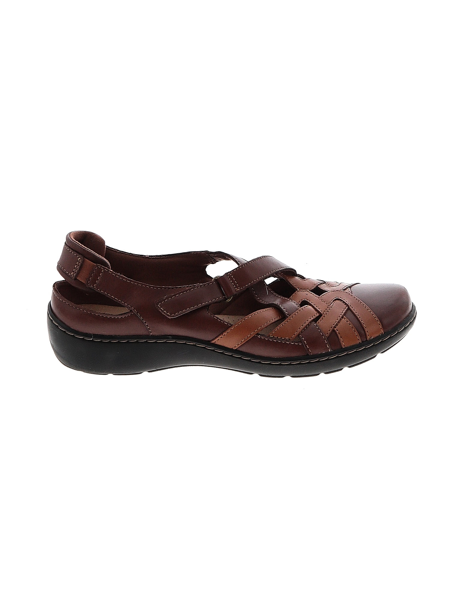 clarks brown flats