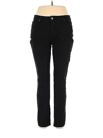Faded Glory Solid Black Jeggings Size 14 - 42% off