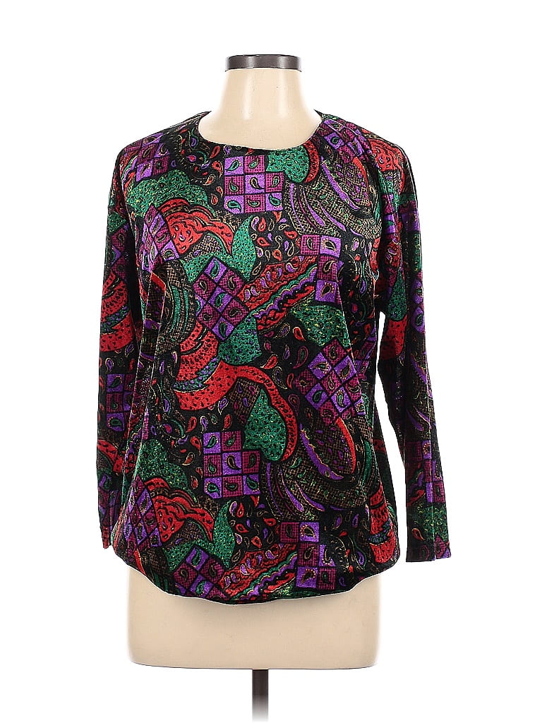 Pre-owned Assorted Brands Long Sleeve Top Red Tops