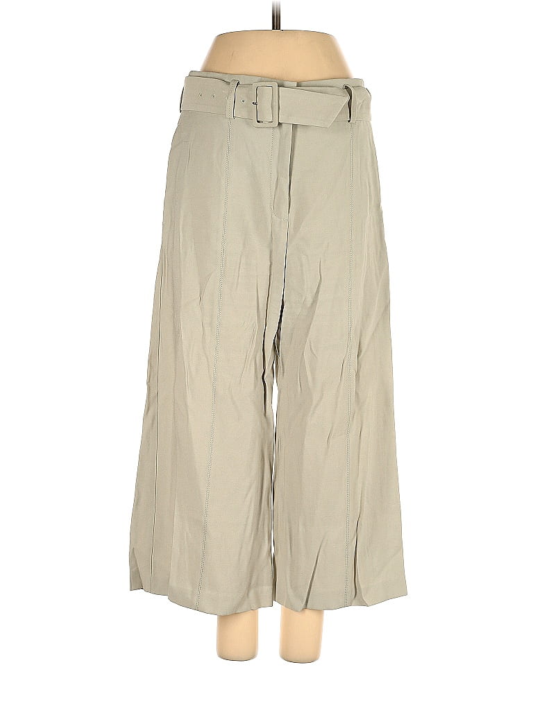 Ann Taylor Solid Tan Dress Pants Size 2 (Petite) - 80% off | thredUP