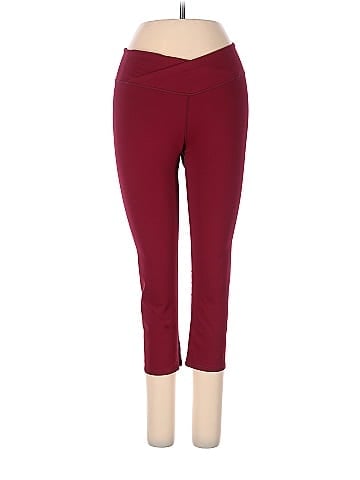 Fabletics Solid Maroon Burgundy Leggings Size XS - 62% off