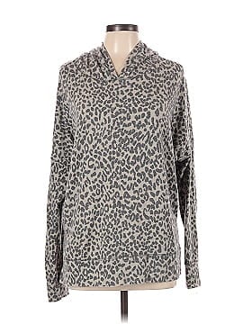 enti clothing, Tops, Enti Clothing Leopard Print French Terry Shirt  Sleeve Top