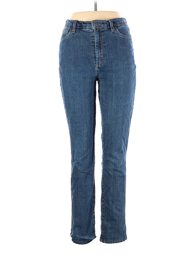 Eddie Bauer Solid Blue Jeans Size 10 - 58% off | thredUP