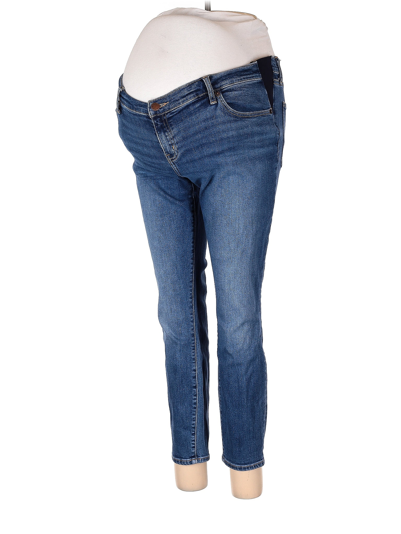 Hatch Solid Blue Jeans 32 Waist (Maternity) 74 off ThredUp