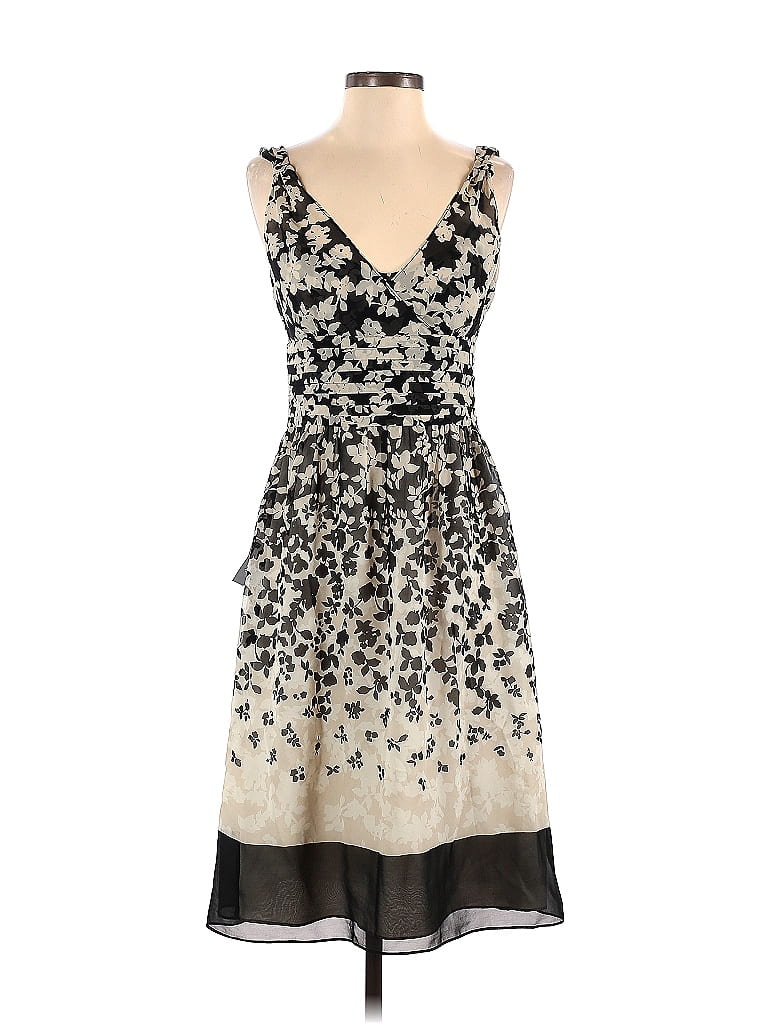 Robe Marron Clair Ann Taylor LOFT - 100% Coton, Taille 2, Style Empire Waist
