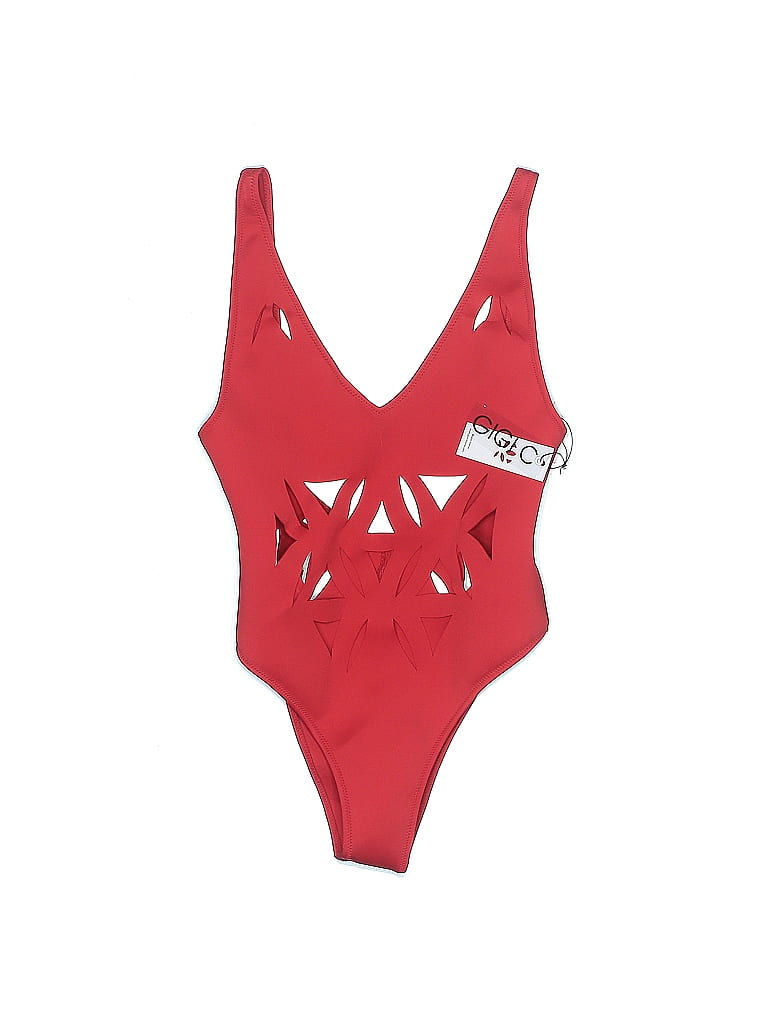 Gigi C Red One Piece Swimsuit Size M 54 off ThredUp