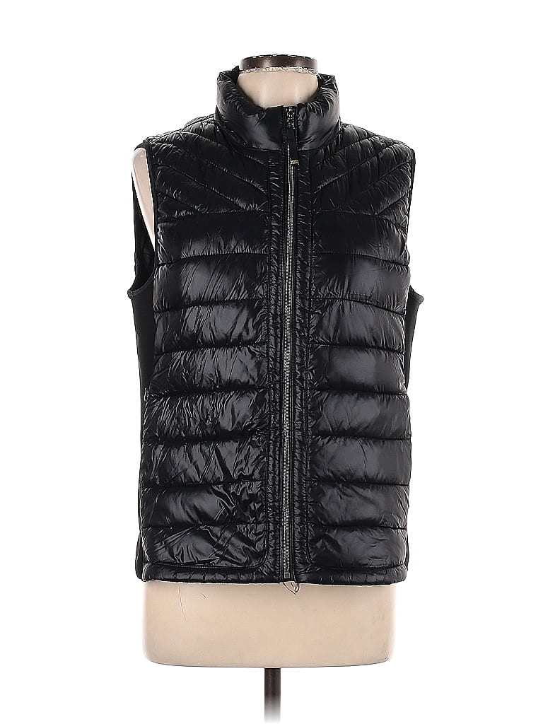 Gap 100% Nylon Solid Black Vest Size L - 65% off | thredUP