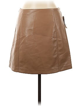 Babaton Faux Leather Skirt (view 2)