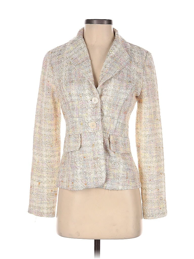 Pre-owned B. Moss Blazer Jacket In White