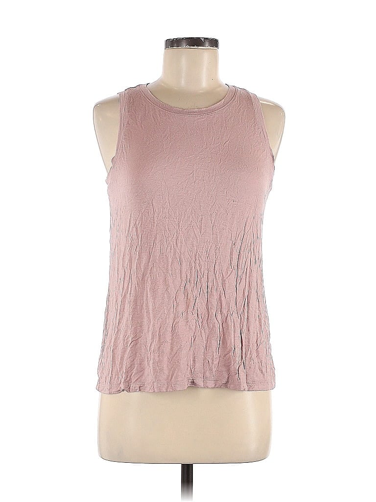 Pre-owned Halogen Tank Top Pink Halter Neckline Tops