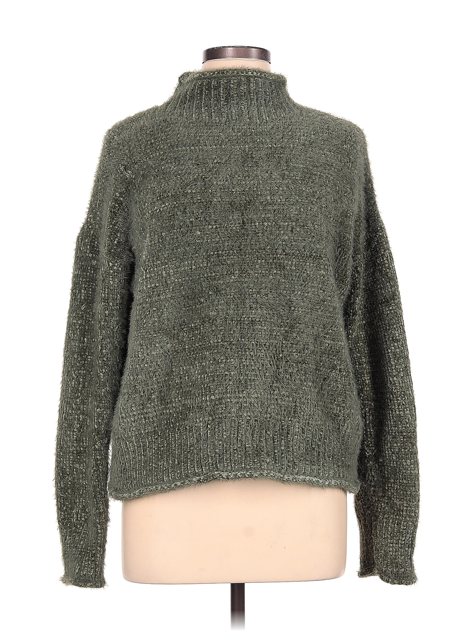 Rachel Zoe Color Block Marled Green Turtleneck Sweater Size L - 80% off ...