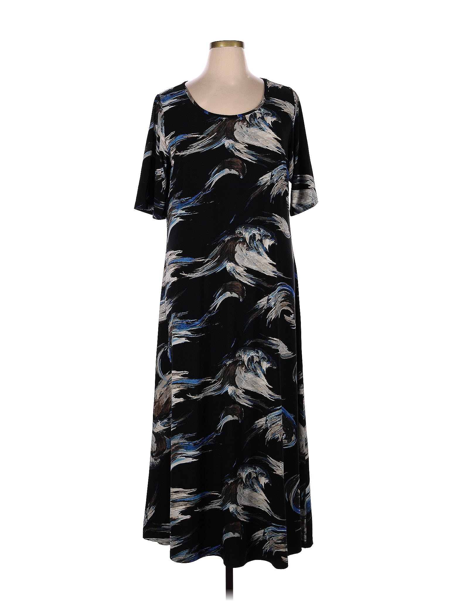 Attitudes by Renee Black Casual Dress Size 1X (Plus) - 54% off | thredUP