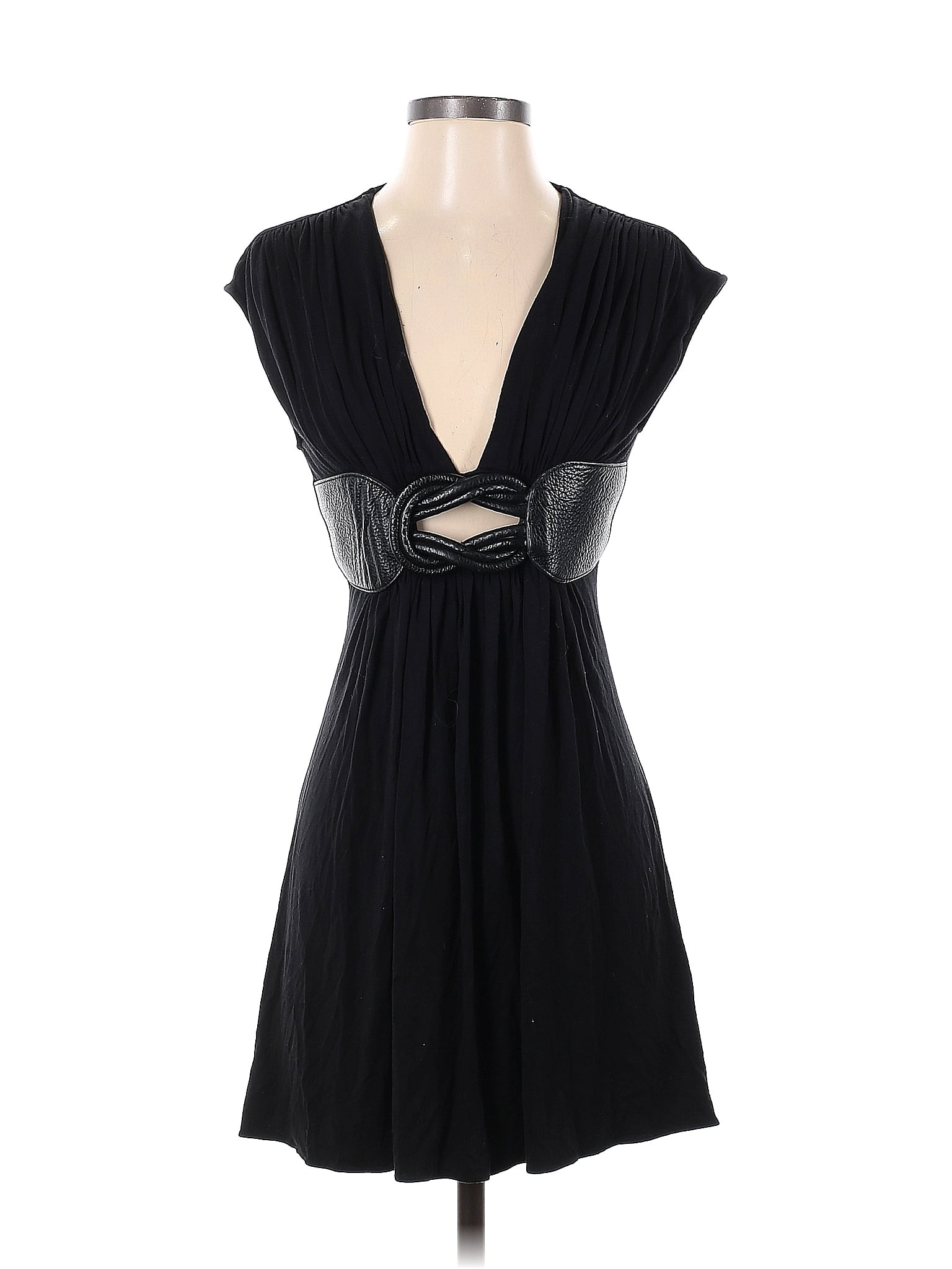 Sky Solid Black Casual Dress Size S - 67% off