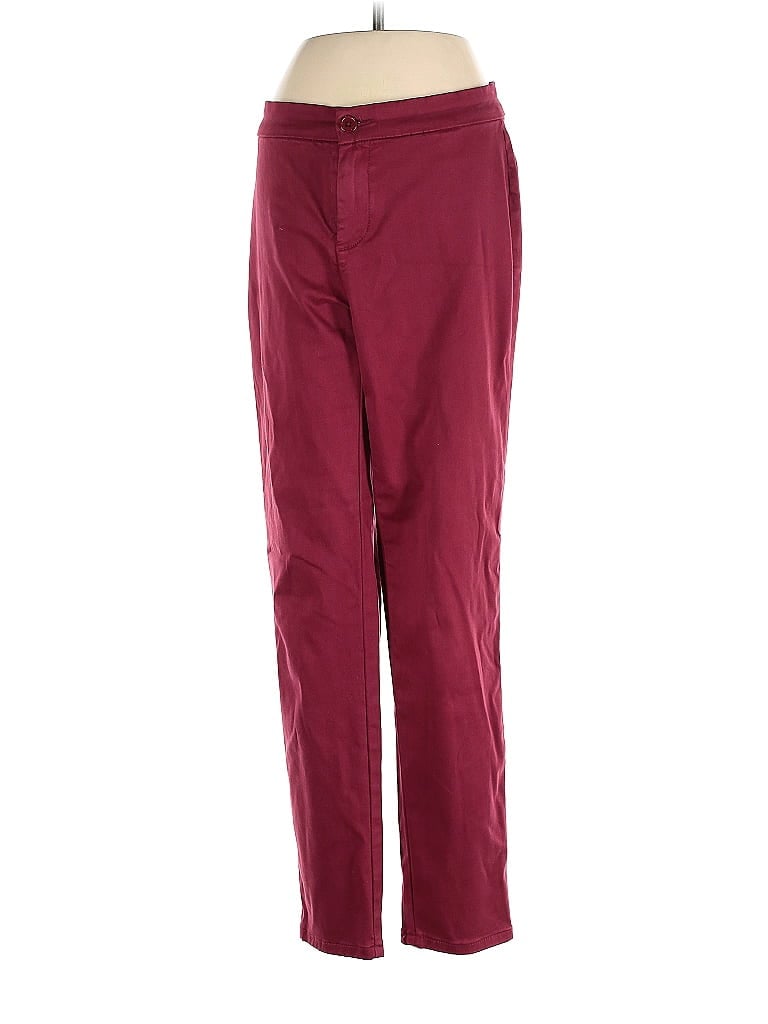 Pre-owned Lila Ryan Casual Pants In Burgundy