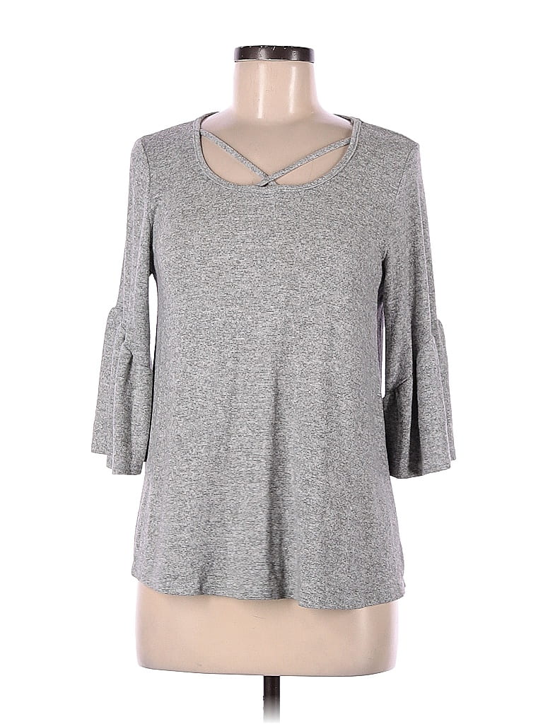 Pre-owned Caution To The Wind Pullover Sweater In Gray