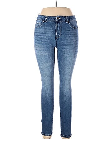 D.Jeans Solid Blue Jeggings Size 10 - 31% off