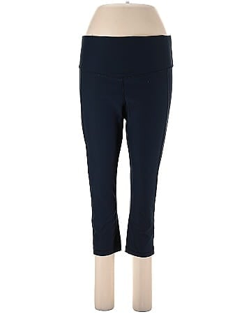 Xersion Solid Navy Blue Leggings Size L - 36% off