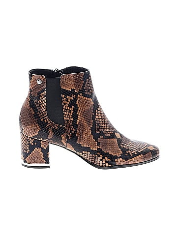 Calvin klein outlet snakeskin booties