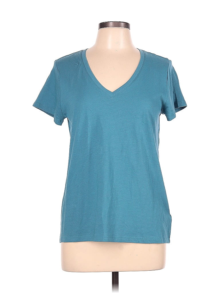 Gap Teal Short Sleeve TShirt Size L (Petite) 29 off thredUP