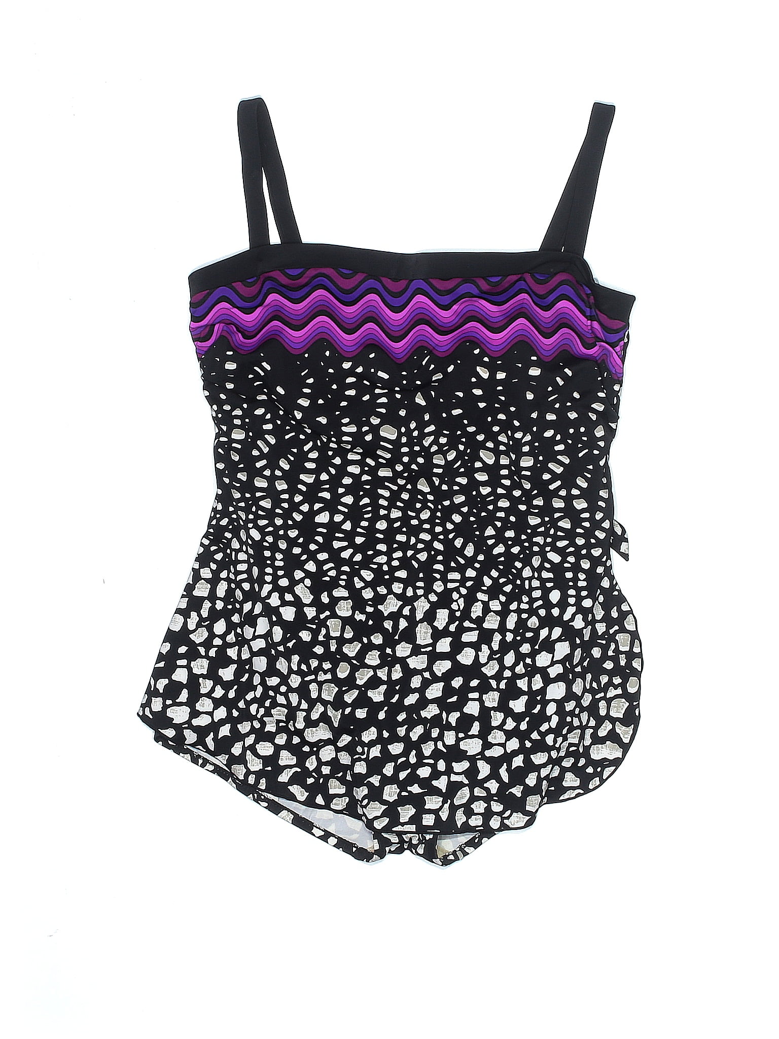 Azul by Maxine of Hollywood Leaf One Piece Size 16