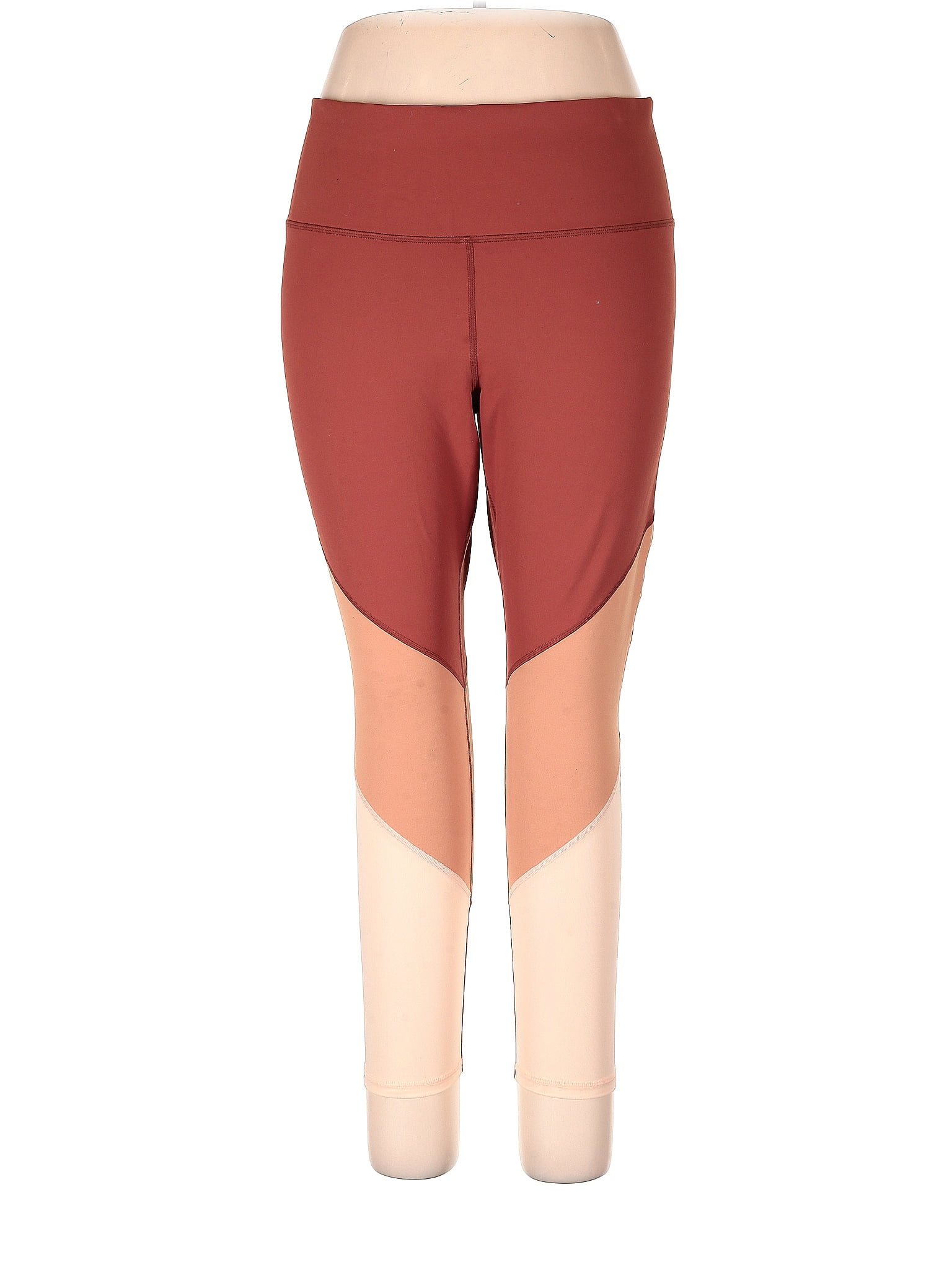 Fabletics Solid Burgundy Leggings Size 1X (Plus) 46 off thredUP