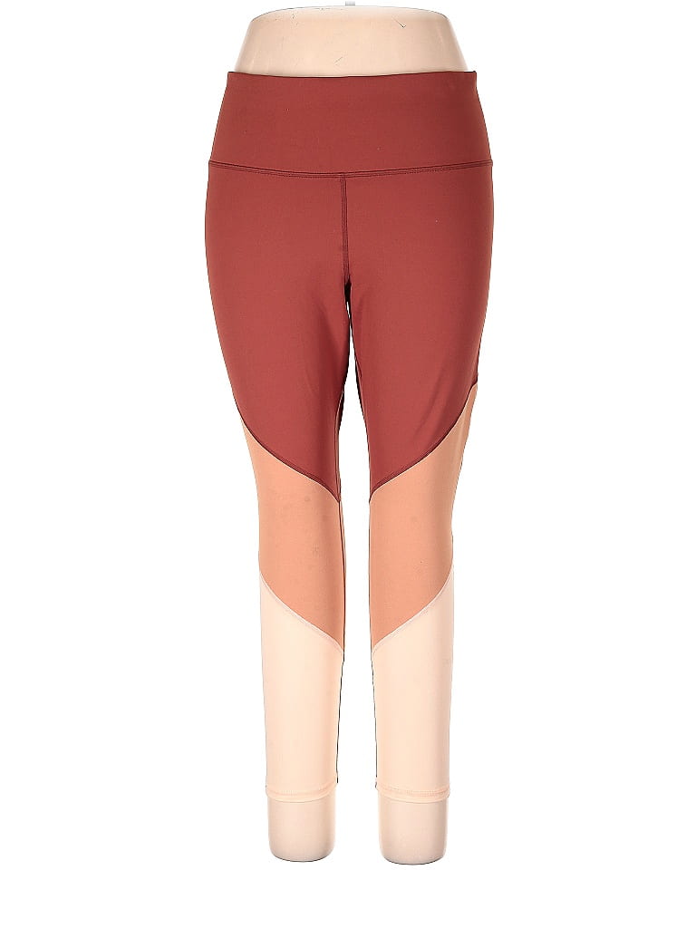 Fabletics Solid Burgundy Leggings Size 1X (Plus) 46 off thredUP