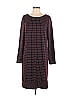 The Limited Houndstooth Argyle Checkered-gingham Grid Plaid Tweed Burgundy Casual Dress Size L (Tall) - photo 1