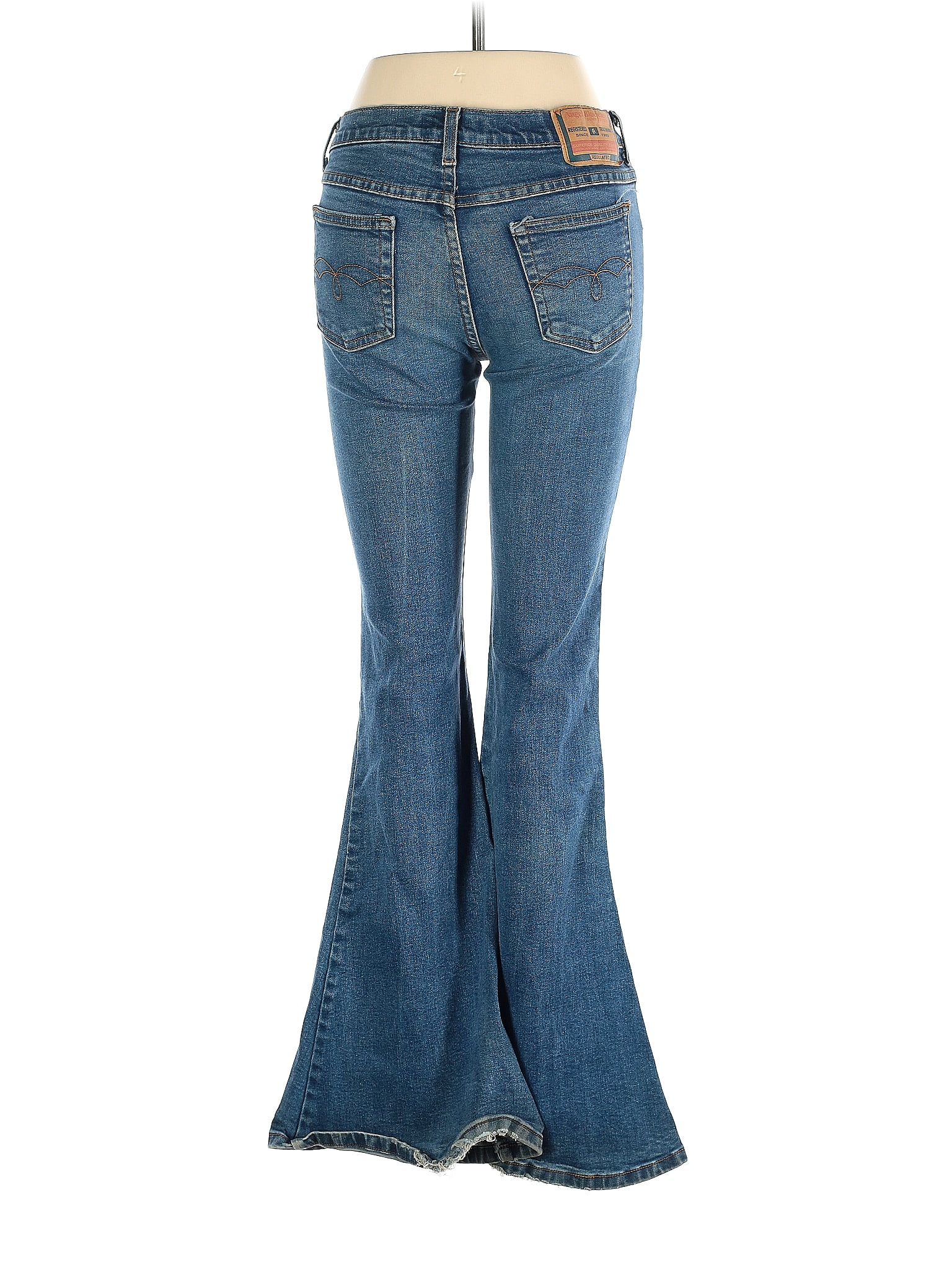 Angels Jeans Solid Blue Jeans Size 5 - 52% off