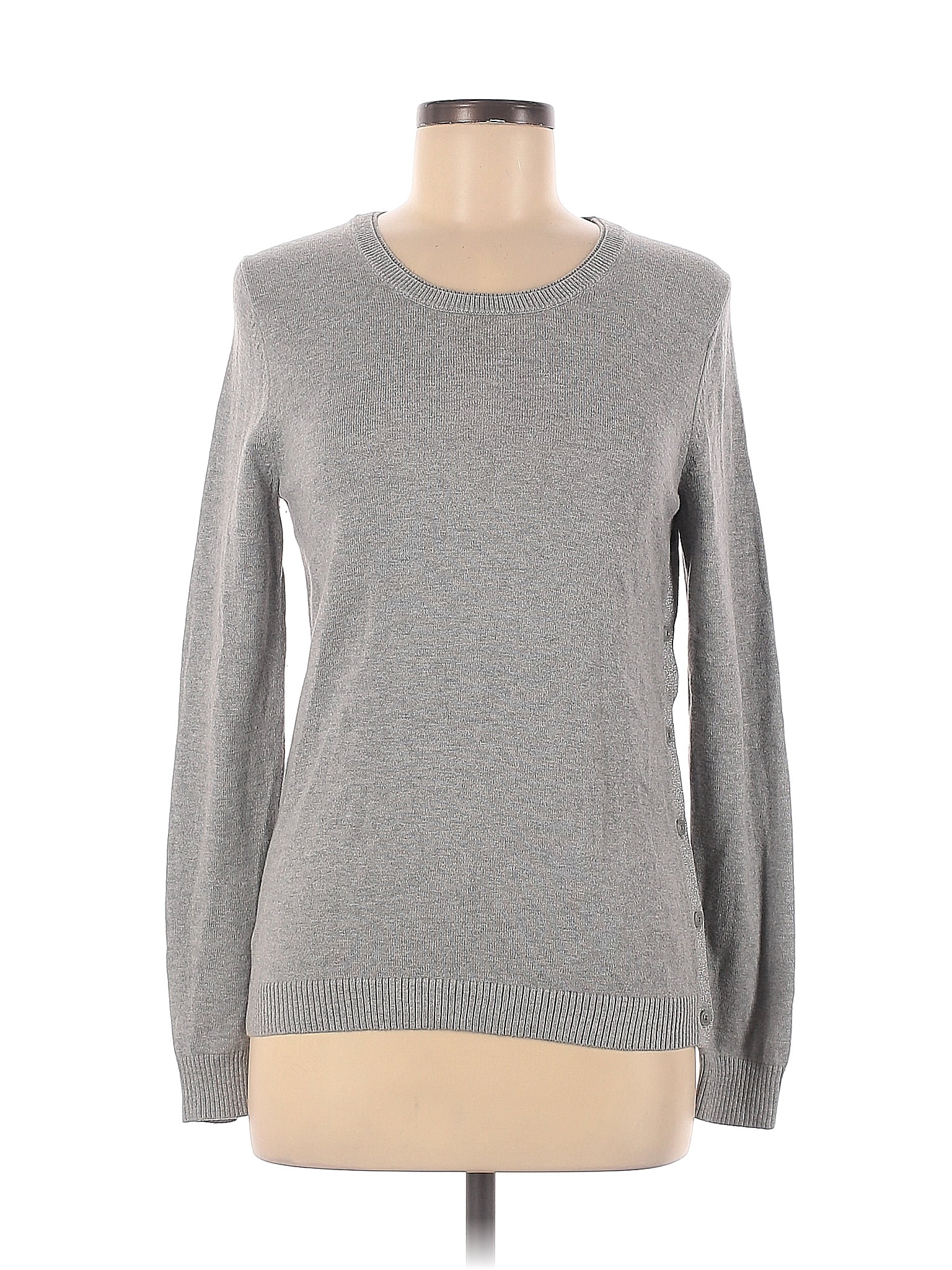 Banana Republic Factory Store Color Block Marled Gray Pullover Sweater ...
