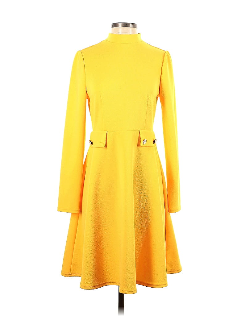 Shein Yellow Casual Dress Size 4 - photo 1