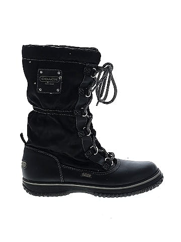 Coach black outlet winter boots