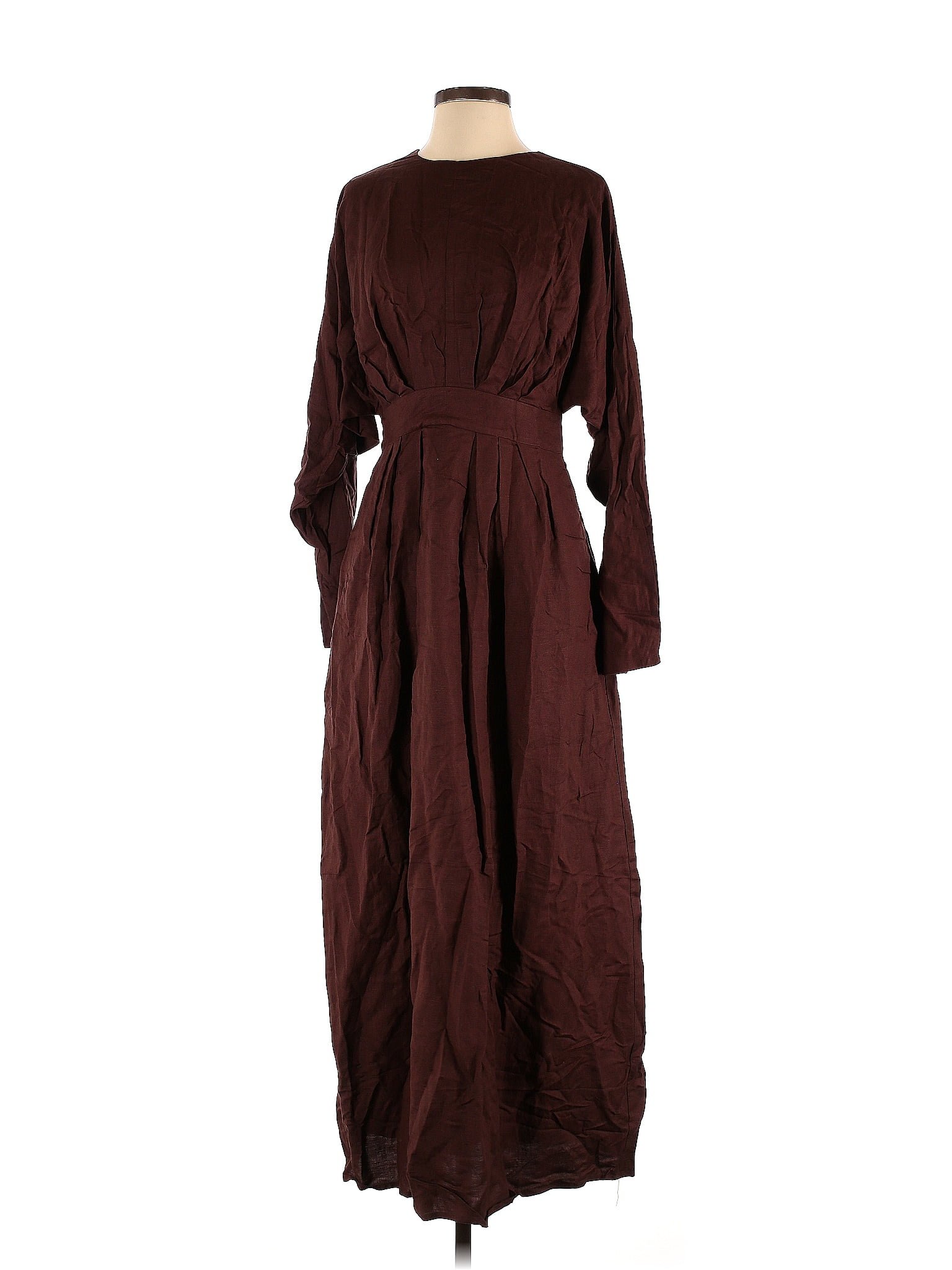Veiled New York Solid Brown Burgundy Casual Dress Size S - 36% off ...