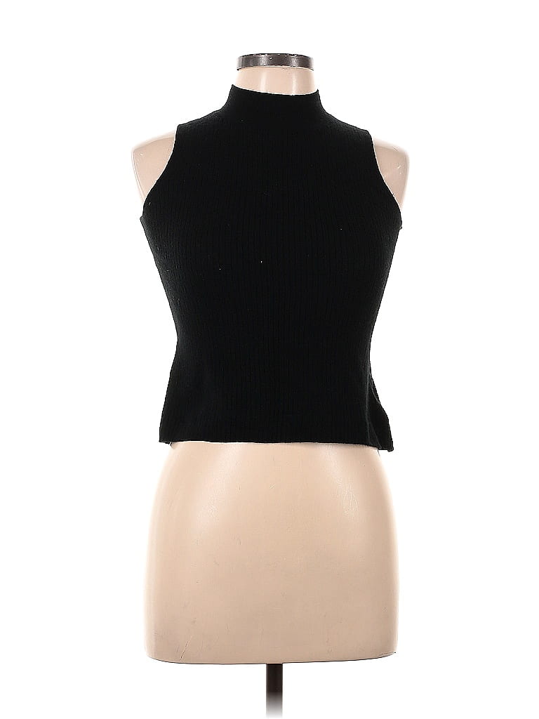 H By Halston 100% Merino Solid Black Turtleneck Sweater Size M - 81% ...