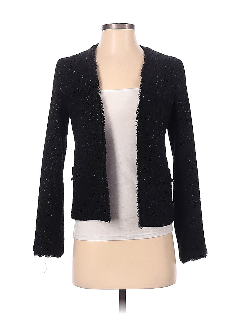 Massimo Dutti 100% Wool Solid Black Jacket Size 2 - 79% off | thredUP