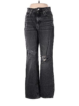 Madewell Baggy Straight Jeans in Cavell Wash: Ripped Edition (view 1)