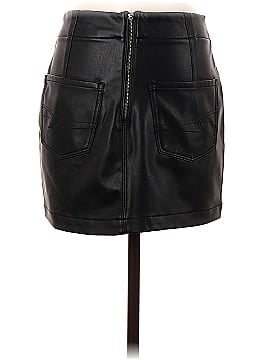 American Eagle Outfitters Faux Leather Skirt (view 2)