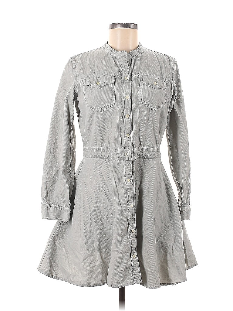 Gap 100% Cotton Gray Casual Dress Size 6 - photo 1