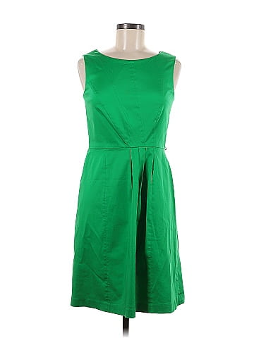 Ellen Tracy Solid Green Casual Dress Size 6 77 off ThredUp