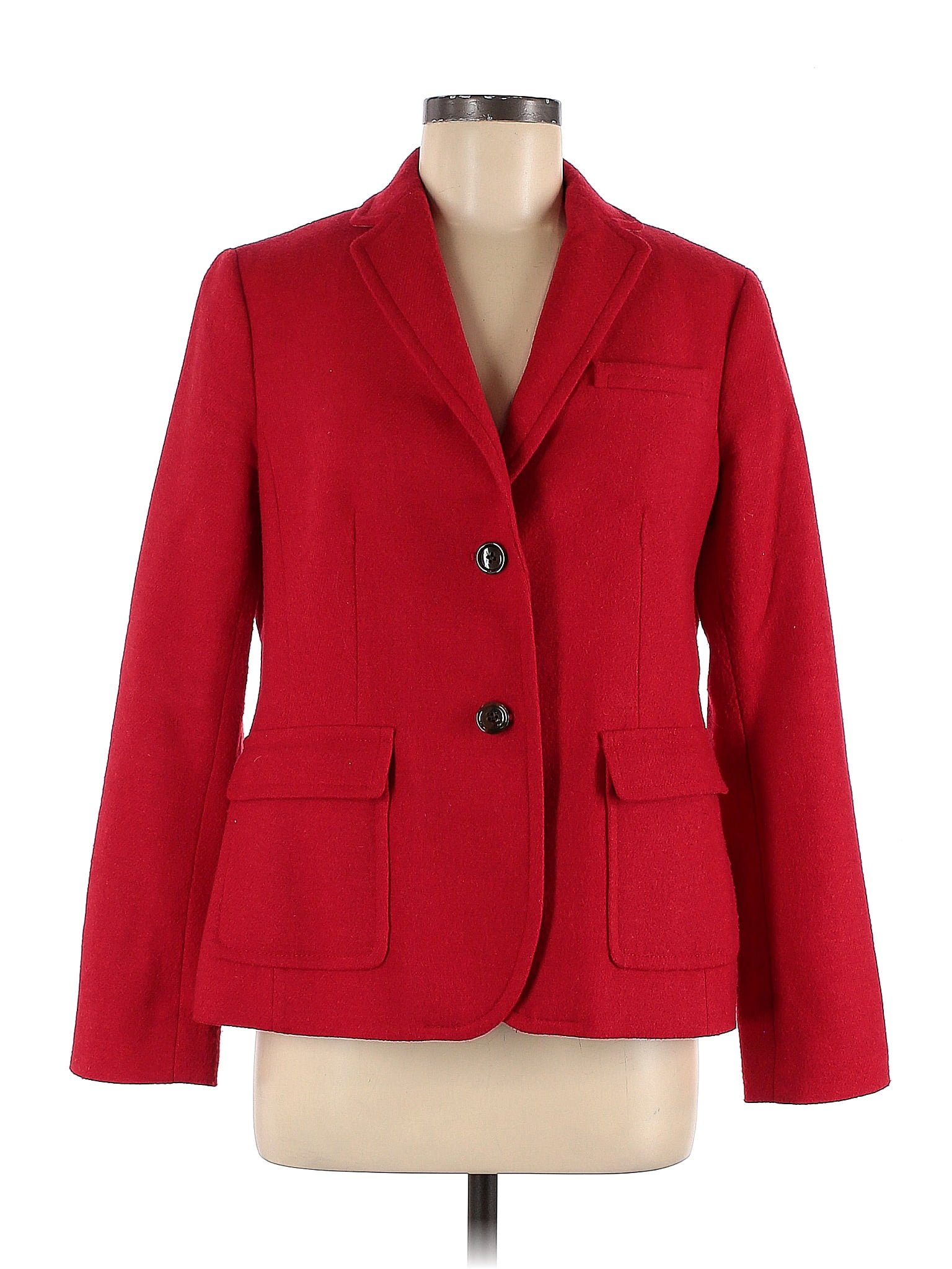 Talbots Solid Red Blazer Size 8 75 Off Thredup 3692