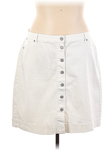 White denim 2025 skirt size 20