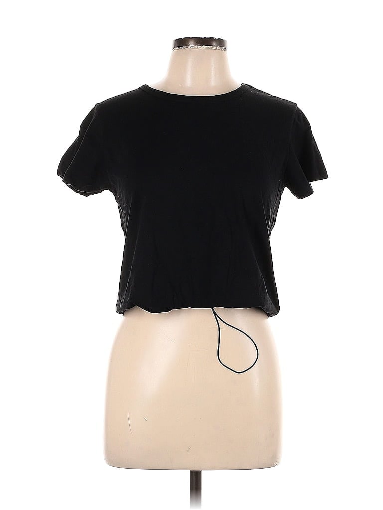 Charlotte Russe Black Short Sleeve T-Shirt Size L - photo 1