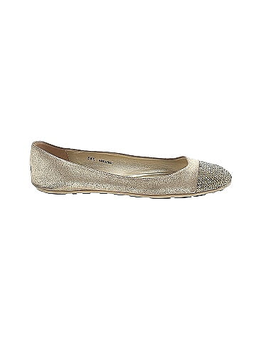 Jimmy choo discount metallic flats